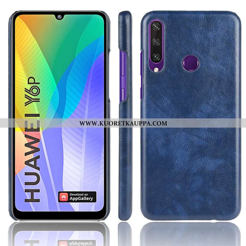Kuori Huawei Y6p, Kuoret Huawei Y6p, Kotelo Huawei Y6p Kukkakuvio Suojaus Kova Puhelimen Ruskea