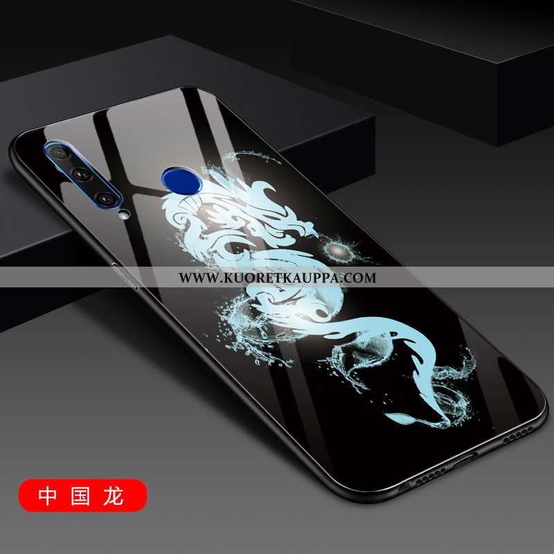 Kuori Huawei Y6p, Kuoret Huawei Y6p, Kotelo Huawei Y6p Lasi Suuntaus Violetti Net Red Valo