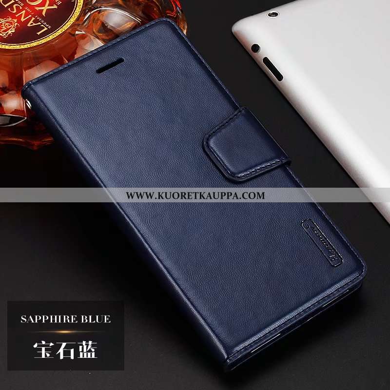 Kuori Huawei Y6p, Kuoret Huawei Y6p, Kotelo Huawei Y6p Nahkakuori Aito Nahka Silikoni All Inclusive 