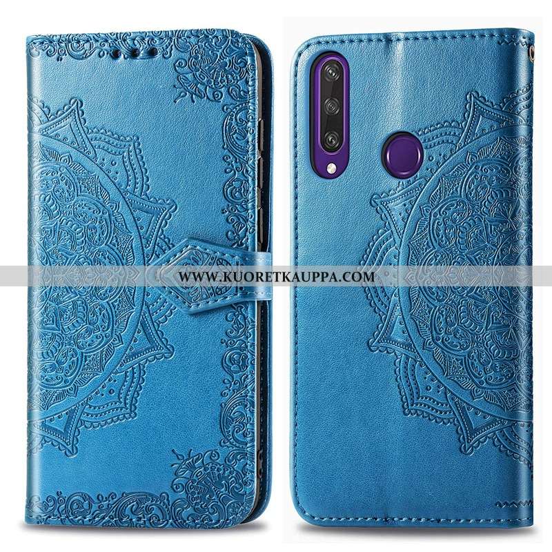 Kuori Huawei Y6p, Kuoret Huawei Y6p, Kotelo Huawei Y6p Nahkakuori Kohokuviointi Murtumaton Puhelimen