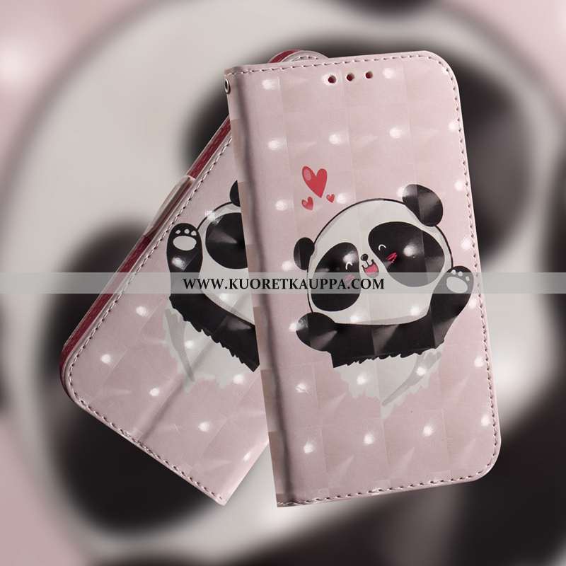 Kuori Huawei Y6p, Kuoret Huawei Y6p, Kotelo Huawei Y6p Nahkakuori Suojaus Maalaus Eläin Vihreä