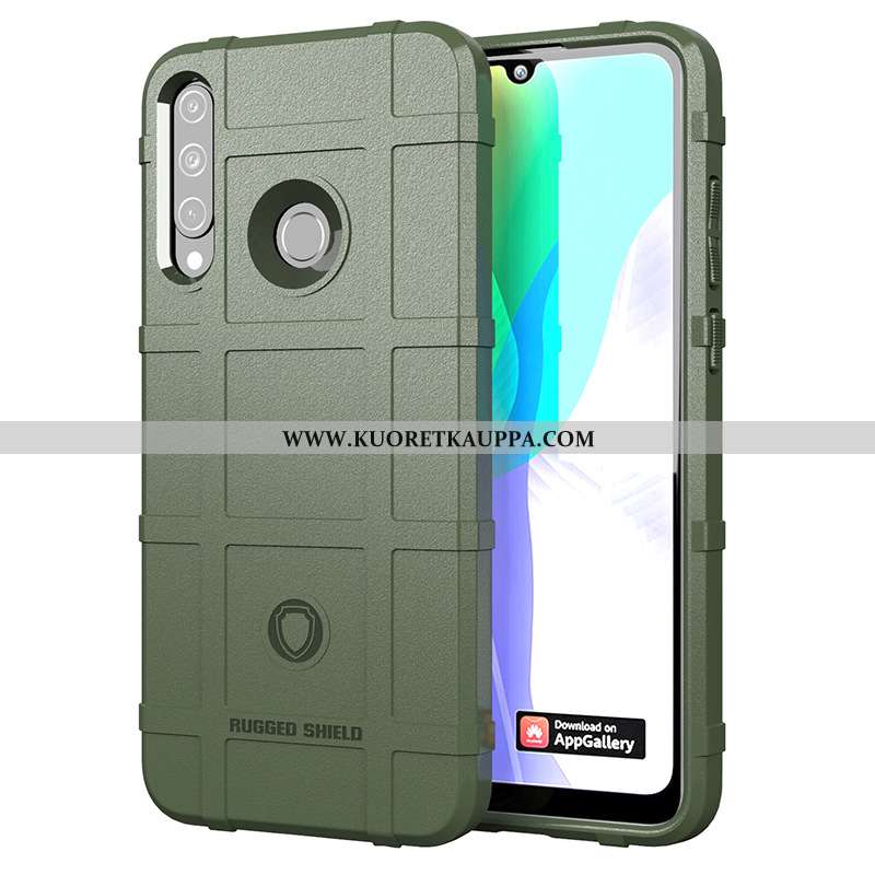 Kuori Huawei Y6p, Kuoret Huawei Y6p, Kotelo Huawei Y6p Pehmeä Neste Silikoni Puhelimen Vihreä