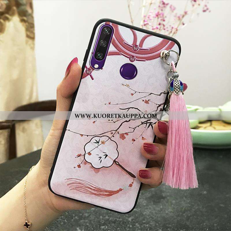 Kuori Huawei Y6p, Kuoret Huawei Y6p, Kotelo Huawei Y6p Pehmeä Neste Suojaus Suuntaus Pinkki