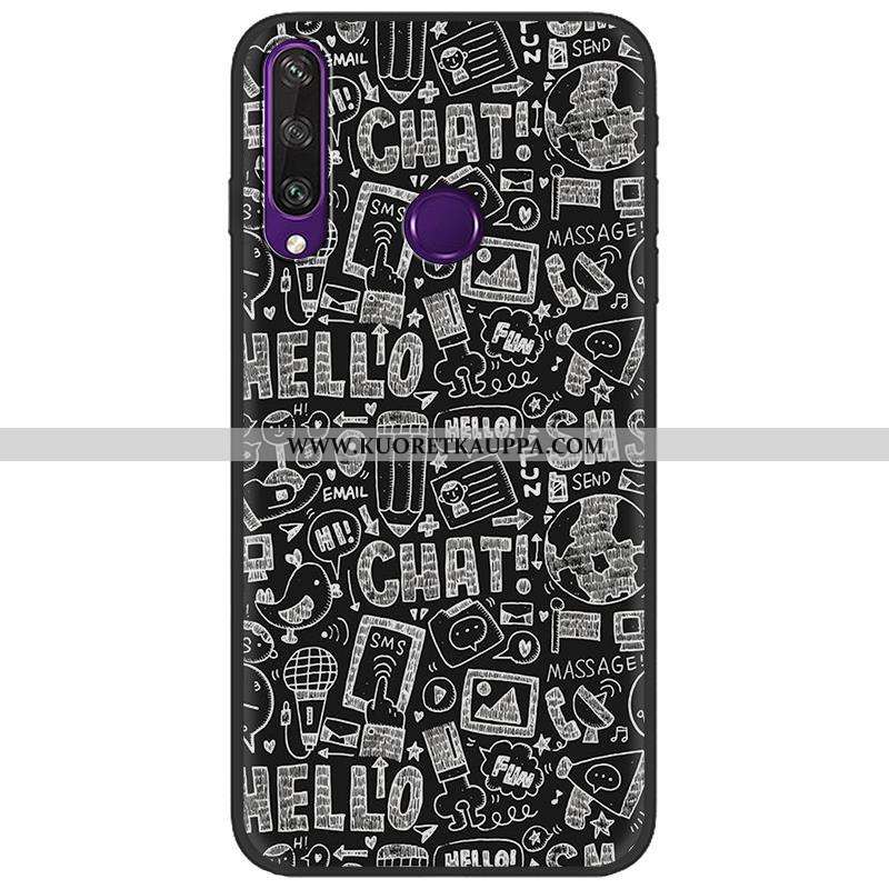 Kuori Huawei Y6p, Kuoret Huawei Y6p, Kotelo Huawei Y6p Pesty Suede Luova Maalaus Vihreä