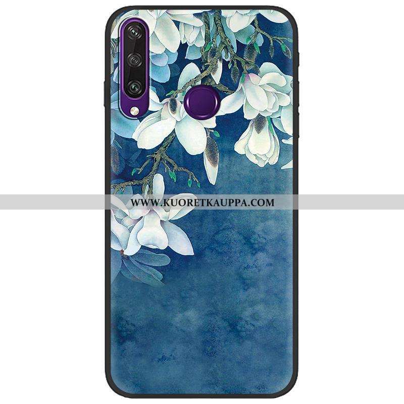 Kuori Huawei Y6p, Kuoret Huawei Y6p, Kotelo Huawei Y6p Pesty Suede Luova Maalaus Vihreä