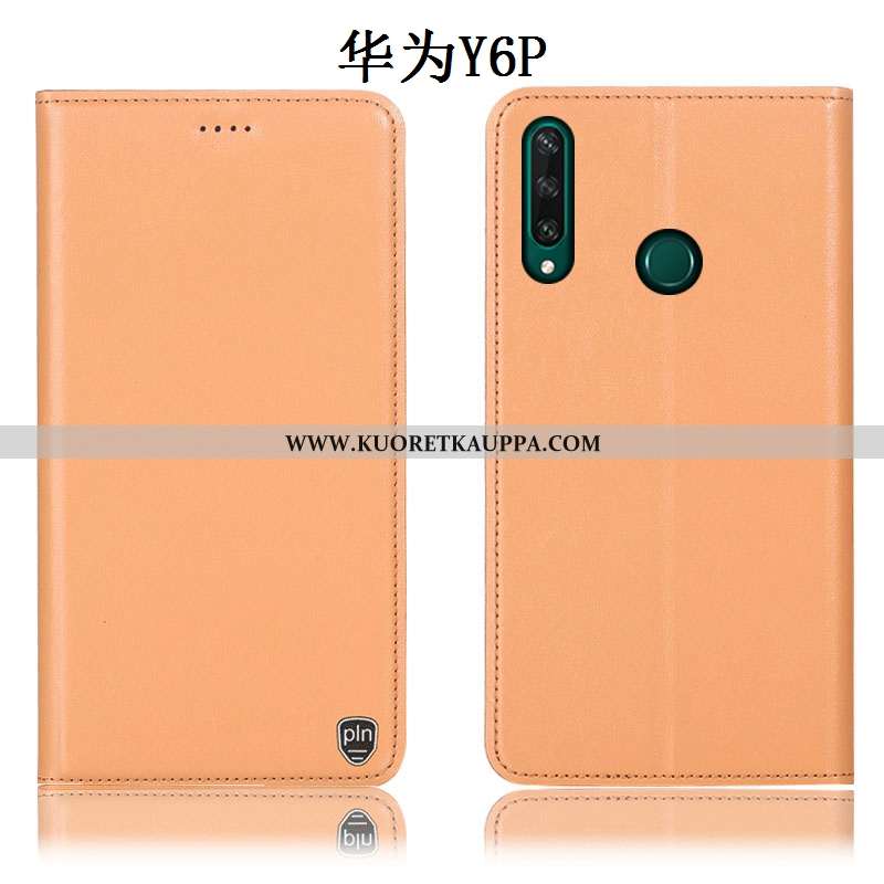 Kuori Huawei Y6p, Kuoret Huawei Y6p, Kotelo Huawei Y6p Suojaus Aito Nahka Murtumaton Puhelimen Kelta