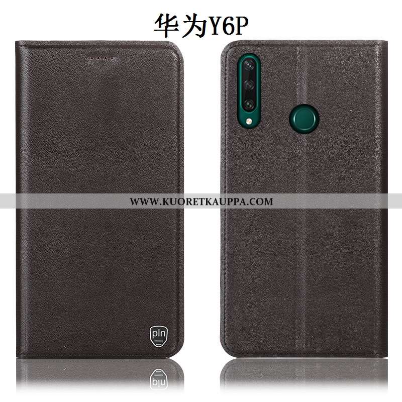 Kuori Huawei Y6p, Kuoret Huawei Y6p, Kotelo Huawei Y6p Suojaus Aito Nahka Murtumaton Puhelimen Kelta