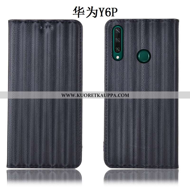 Kuori Huawei Y6p, Kuoret Huawei Y6p, Kotelo Huawei Y6p Suojaus Aito Nahka Murtumaton Puhelimen Viole