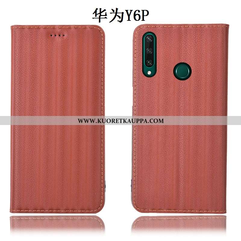 Kuori Huawei Y6p, Kuoret Huawei Y6p, Kotelo Huawei Y6p Suojaus Aito Nahka Murtumaton Puhelimen Viole
