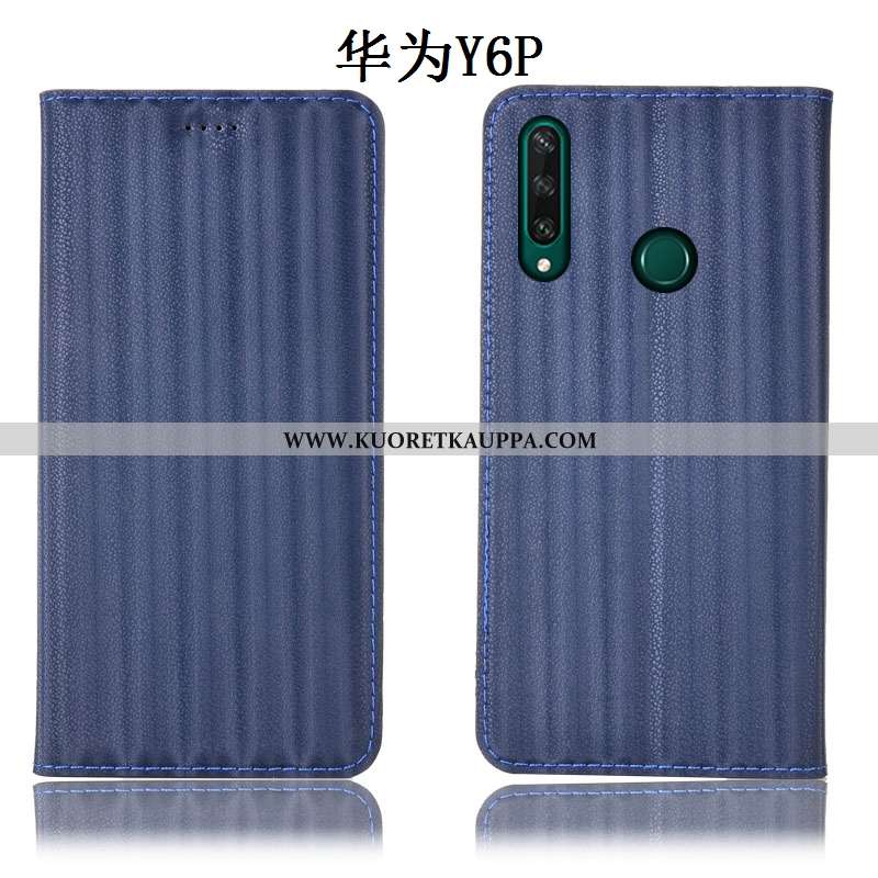 Kuori Huawei Y6p, Kuoret Huawei Y6p, Kotelo Huawei Y6p Suojaus Aito Nahka Murtumaton Puhelimen Viole
