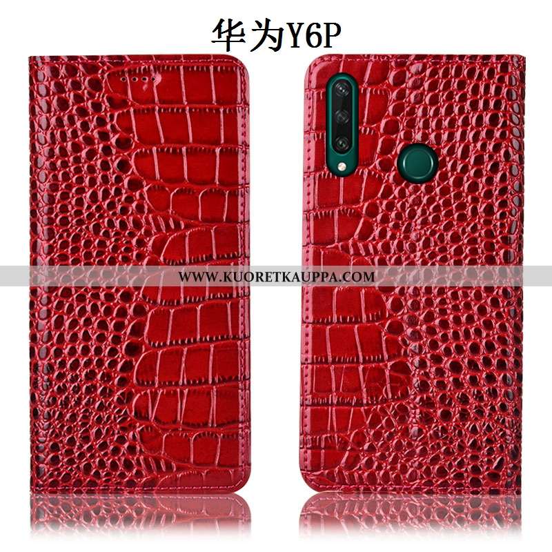 Kuori Huawei Y6p, Kuoret Huawei Y6p, Kotelo Huawei Y6p Suojaus Aito Nahka Puhelimen Murtumaton Sinin