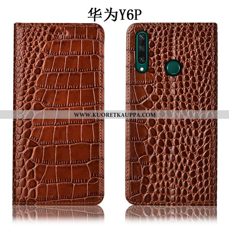 Kuori Huawei Y6p, Kuoret Huawei Y6p, Kotelo Huawei Y6p Suojaus Aito Nahka Puhelimen Murtumaton Sinin