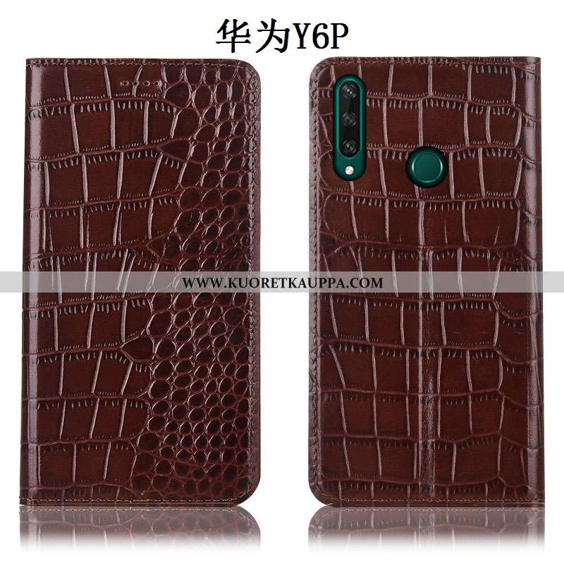 Kuori Huawei Y6p, Kuoret Huawei Y6p, Kotelo Huawei Y6p Suojaus Aito Nahka Puhelimen Murtumaton Sinin