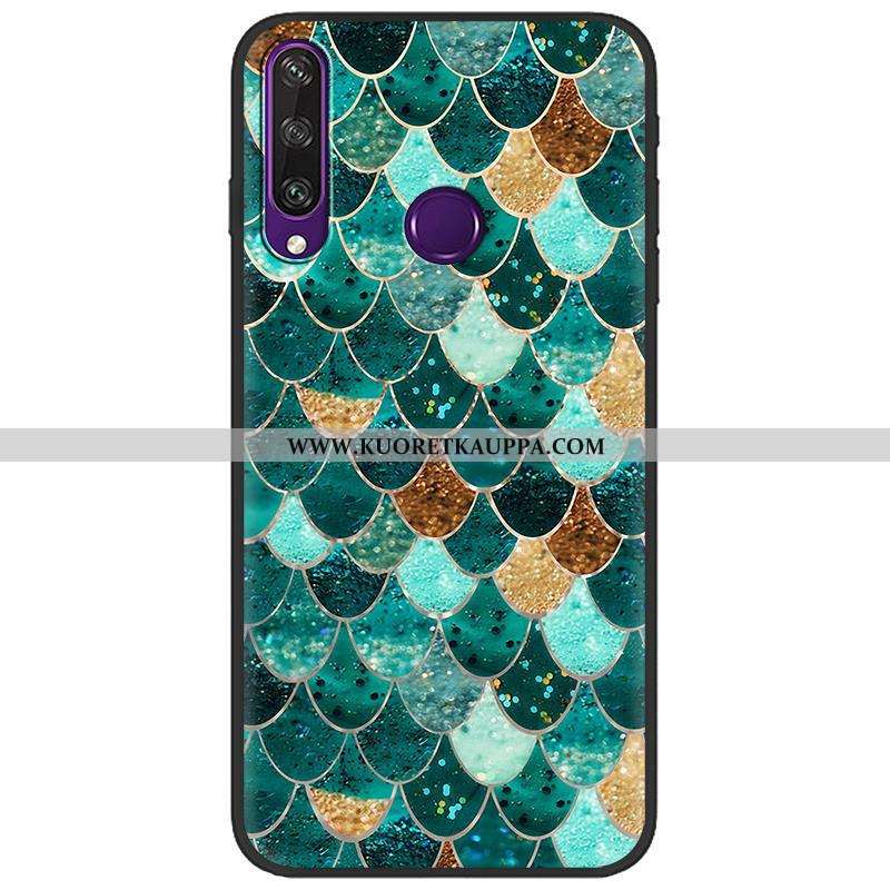 Kuori Huawei Y6p, Kuoret Huawei Y6p, Kotelo Huawei Y6p Suojaus Pesty Suede Puhelimen Sarjakuva Maala