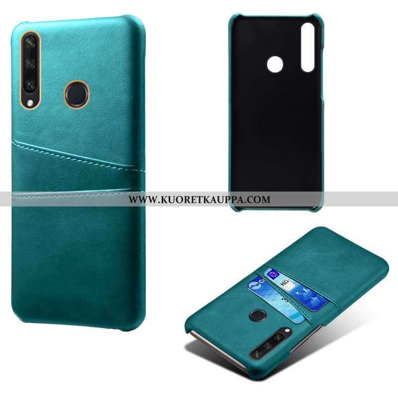 Kuori Huawei Y6p, Kuoret Huawei Y6p, Kotelo Huawei Y6p Valo Suojaus Kova Nahkakuori Mustat