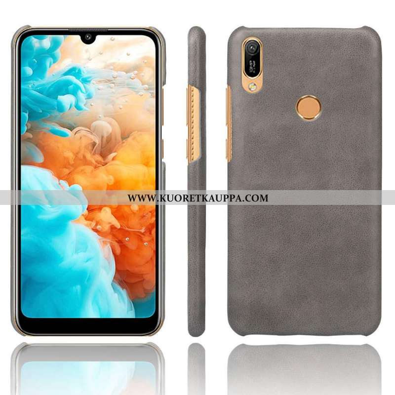 Kuori Huawei Y6s, Kuoret Huawei Y6s, Kotelo Huawei Y6s Nahka Ultra Pesty Suede Kova Murtumaton Punai