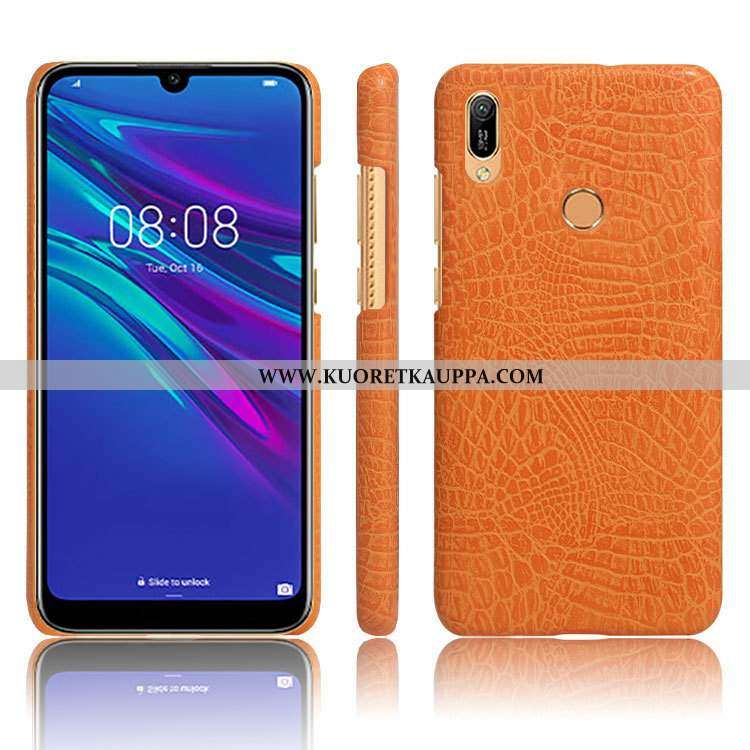 Kuori Huawei Y6s, Kuoret Huawei Y6s, Kotelo Huawei Y6s Nahkakuori Kukkakuvio Suojaus Krokotiili Liik