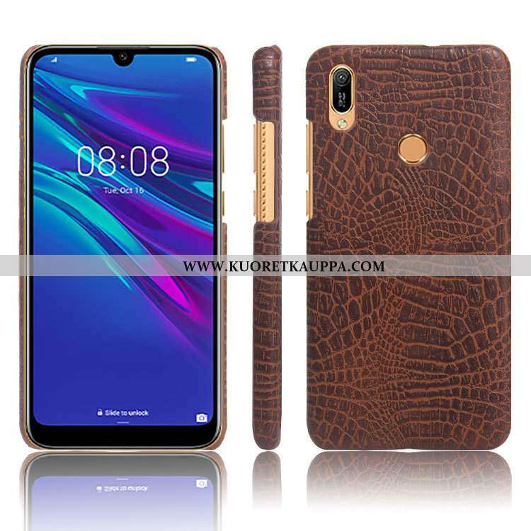 Kuori Huawei Y6s, Kuoret Huawei Y6s, Kotelo Huawei Y6s Nahkakuori Kukkakuvio Suojaus Krokotiili Liik