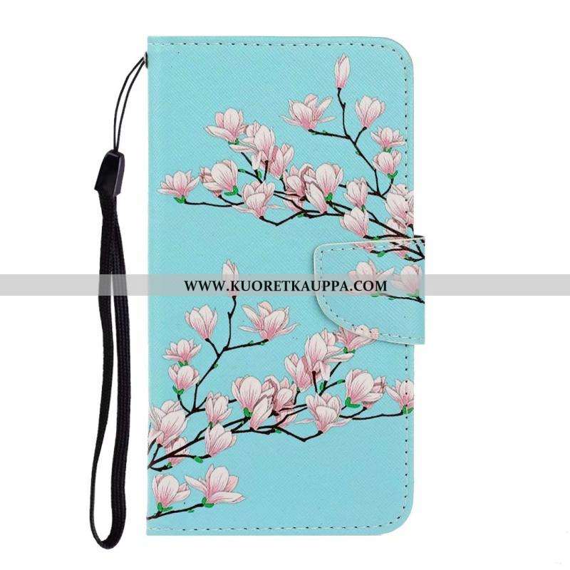 Kuori Huawei Y6s, Kuoret Huawei Y6s, Kotelo Huawei Y6s Suojaus Nahkakuori Sininen Kissa