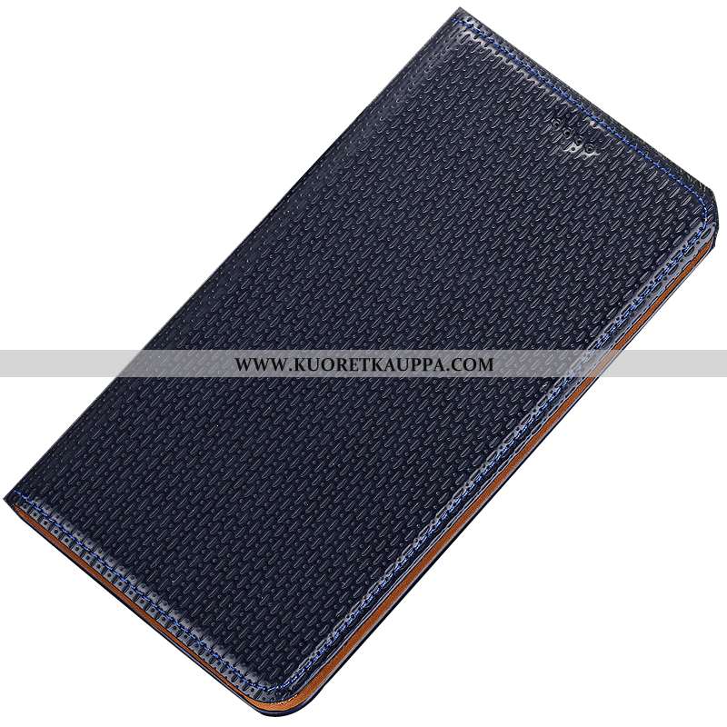 Kuori Huawei Y7 2020, Kuoret Huawei Y7 2020, Kotelo Huawei Y7 2020 Aito Nahka Kukkakuvio 2020 Ruskea