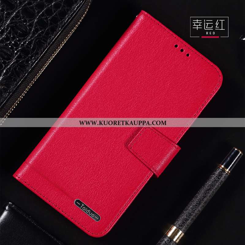 Kuori Huawei Y7 2020, Kuoret Huawei Y7 2020, Kotelo Huawei Y7 2020 Aito Nahka Nahkakuori 2020 Ruskea