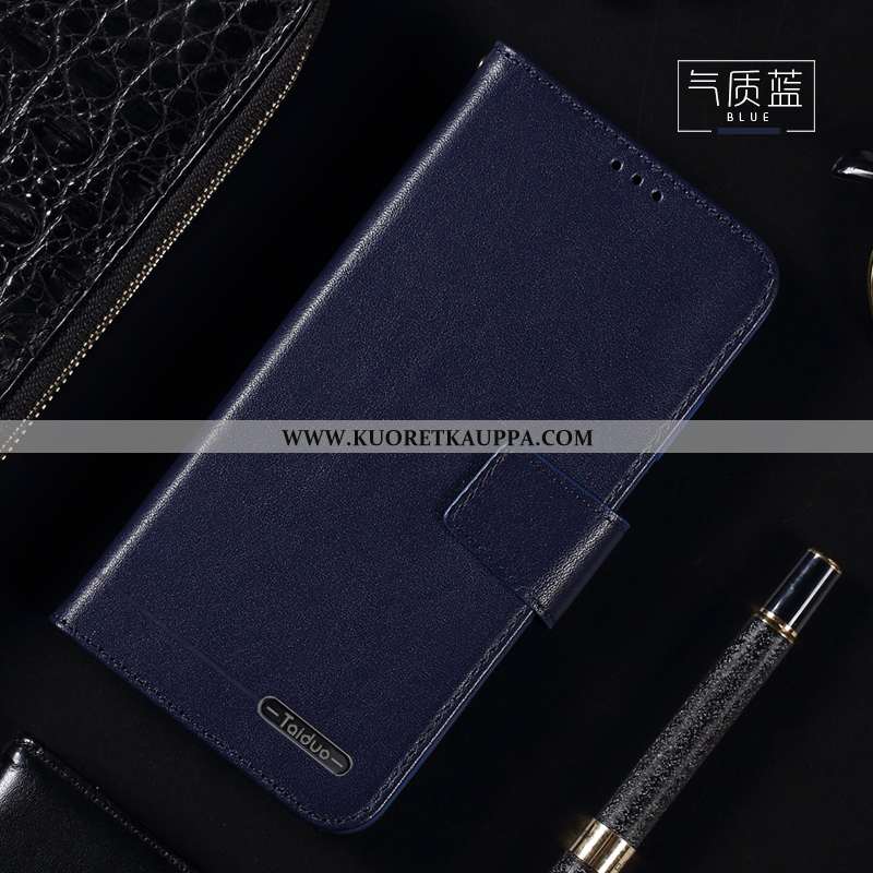 Kuori Huawei Y7 2020, Kuoret Huawei Y7 2020, Kotelo Huawei Y7 2020 Aito Nahka Nahkakuori 2020 Ruskea