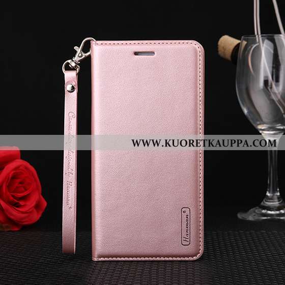 Kuori Huawei Y7 2020, Kuoret Huawei Y7 2020, Kotelo Huawei Y7 2020 Aito Nahka Suojaus Puhelimen Pink