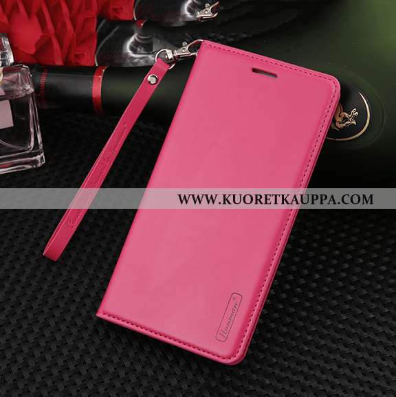 Kuori Huawei Y7 2020, Kuoret Huawei Y7 2020, Kotelo Huawei Y7 2020 Aito Nahka Suojaus Puhelimen Pink