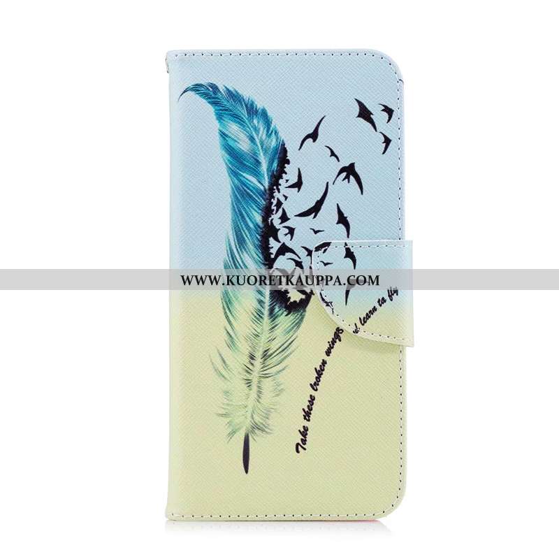 Kuori Huawei Y7 2020, Kuoret Huawei Y7 2020, Kotelo Huawei Y7 2020 Nahkakuori Suojaus Maalaus Tumman