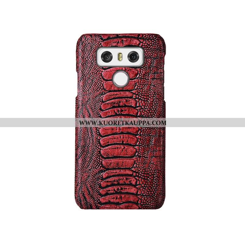 Kuori Lg G6, Kuoret Lg G6, Kotelo Lg G6 Luova Aito Nahka Muokata Ylellisyys Punainen
