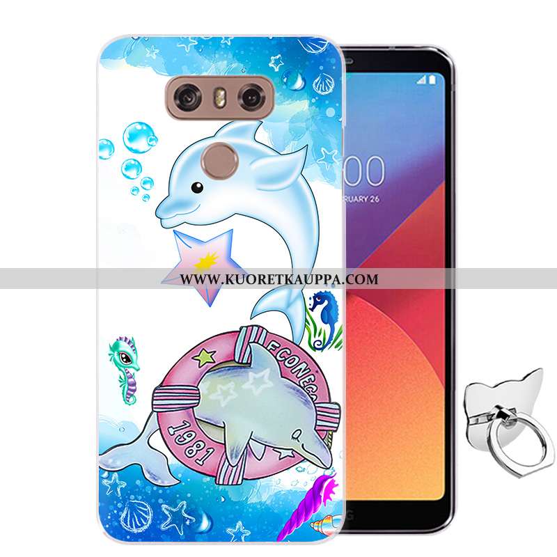 Kuori Lg G6, Kuoret Lg G6, Kotelo Lg G6 Sarjakuva Pehmeä Neste Maalaus Murtumaton Pinkki