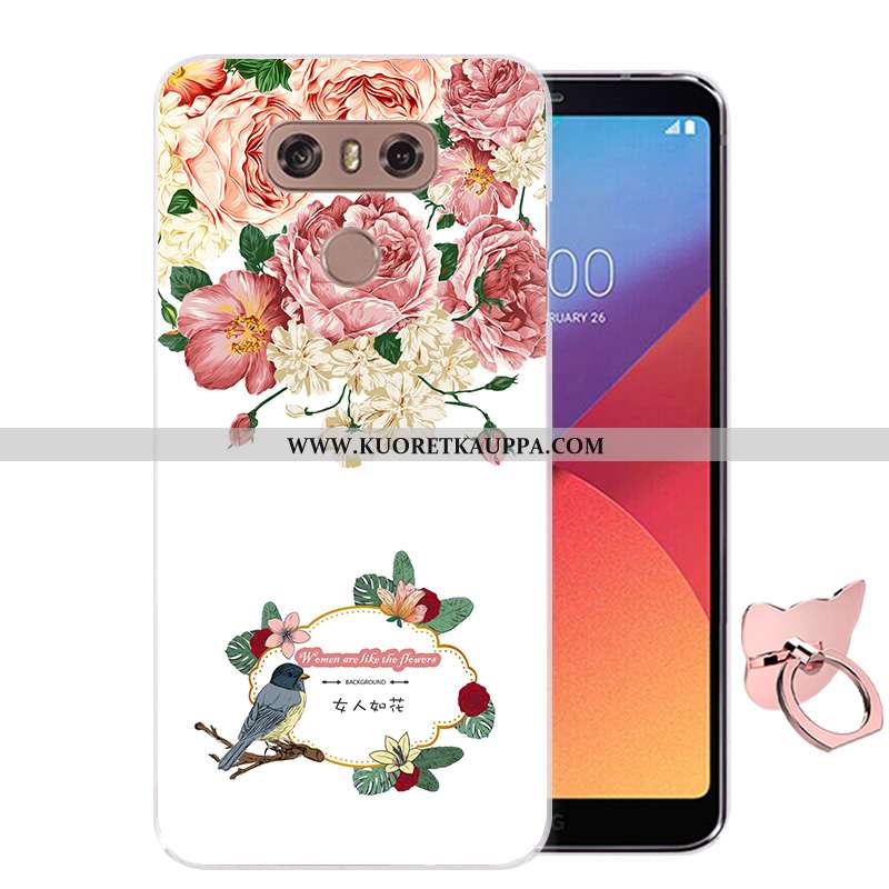 Kuori Lg G6, Kuoret Lg G6, Kotelo Lg G6 Sarjakuva Pehmeä Neste Maalaus Murtumaton Pinkki