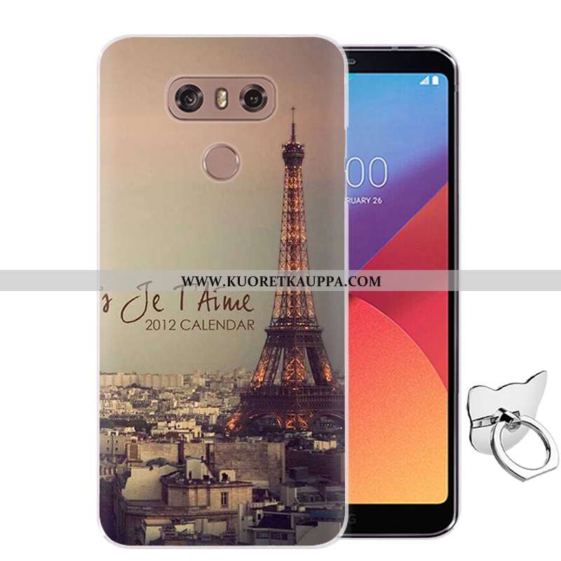 Kuori Lg G6, Kuoret Lg G6, Kotelo Lg G6 Sarjakuva Pehmeä Neste Maalaus Murtumaton Pinkki