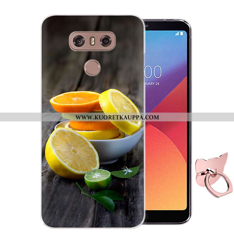 Kuori Lg G6, Kuoret Lg G6, Kotelo Lg G6 Sarjakuva Pehmeä Neste Maalaus Murtumaton Pinkki