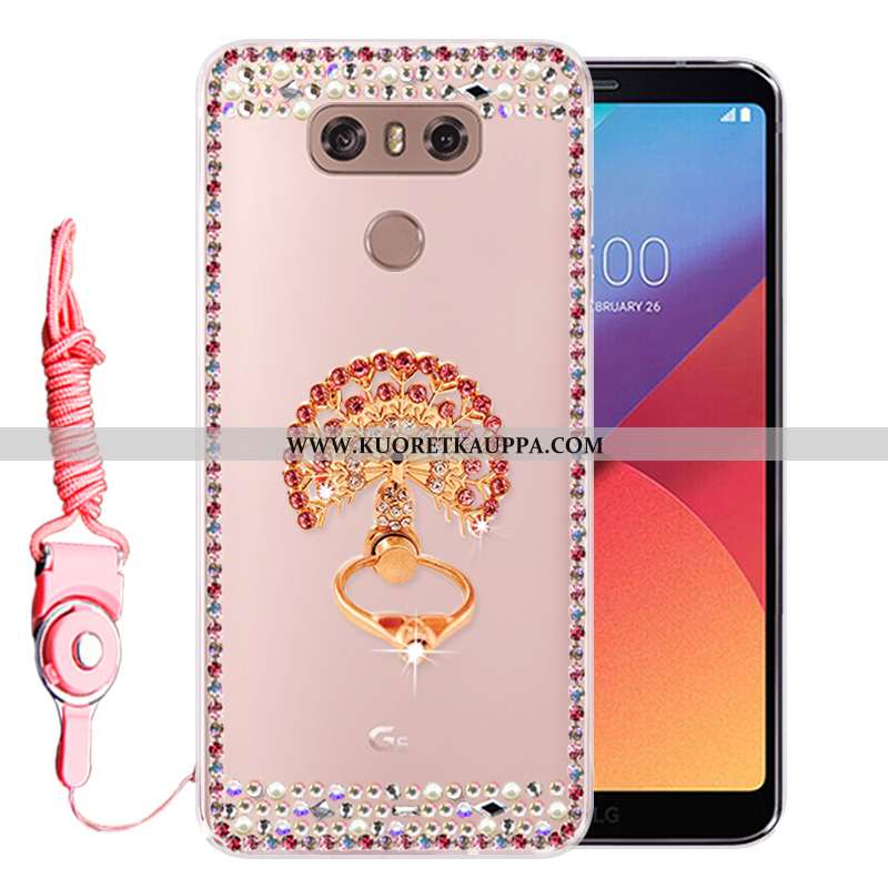 Kuori Lg G6, Kuoret Lg G6, Kotelo Lg G6 Silikoni Suojaus Jauhe Strassi Pinkki