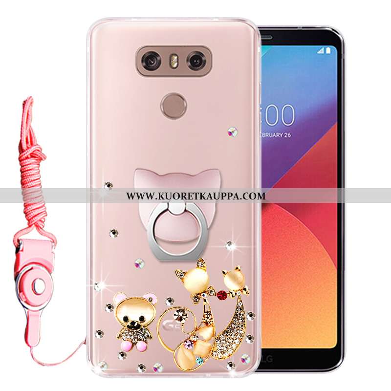 Kuori Lg G6, Kuoret Lg G6, Kotelo Lg G6 Silikoni Suojaus Jauhe Strassi Pinkki