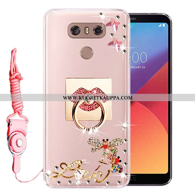 Kuori Lg G6, Kuoret Lg G6, Kotelo Lg G6 Silikoni Suojaus Jauhe Strassi Pinkki