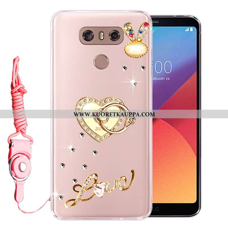Kuori Lg G6, Kuoret Lg G6, Kotelo Lg G6 Silikoni Suojaus Jauhe Strassi Pinkki