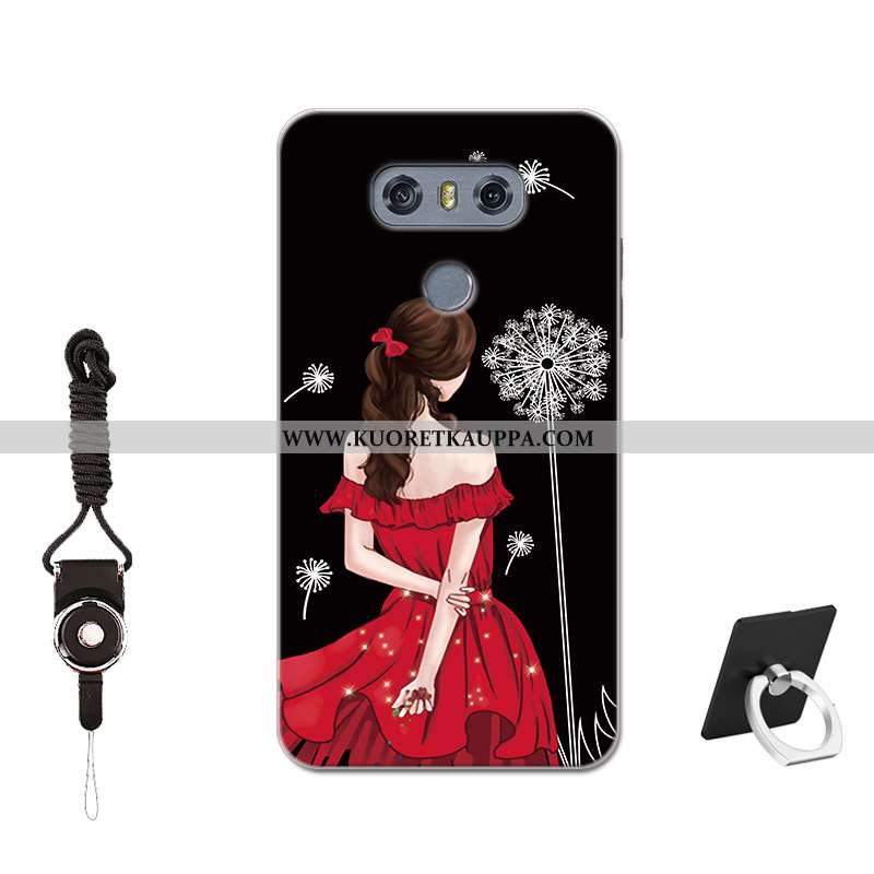 Kuori Lg G6, Kuoret Lg G6, Kotelo Lg G6 Silikoni Suojaus Pesty Suede Karkaisu Muokata Sininen