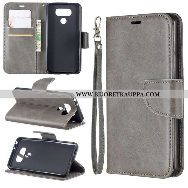 Kuori Lg G6, Kuoret Lg G6, Kotelo Lg G6 Suojaus Nahkakuori All Inclusive Silikoni Harmaa