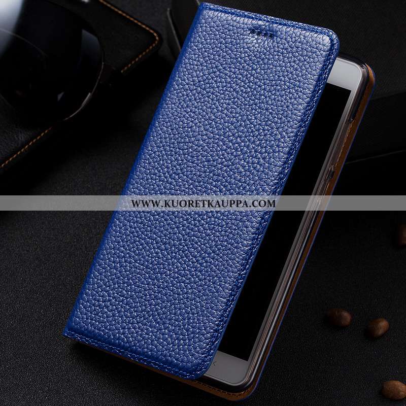 Kuori Lg G6, Kuoret Lg G6, Kotelo Lg G6 Suojaus Nahkakuori Litsi Aito Nahka Tummansiniset