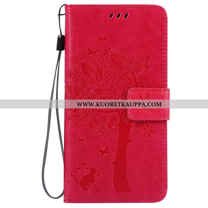 Kuori Lg G6, Kuoret Lg G6, Kotelo Lg G6 Suojaus Nahkakuori Punainen Simpukka