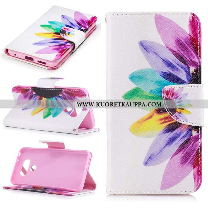 Kuori Lg G6, Kuoret Lg G6, Kotelo Lg G6 Suojaus Nahkakuori Valkoinen Kortti