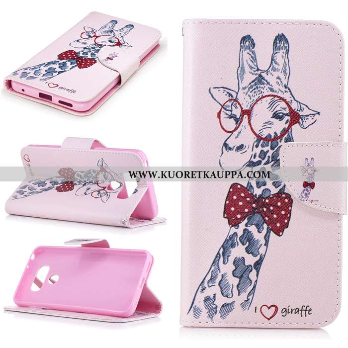 Kuori Lg G6, Kuoret Lg G6, Kotelo Lg G6 Suojaus Nahkakuori Valkoinen Kortti