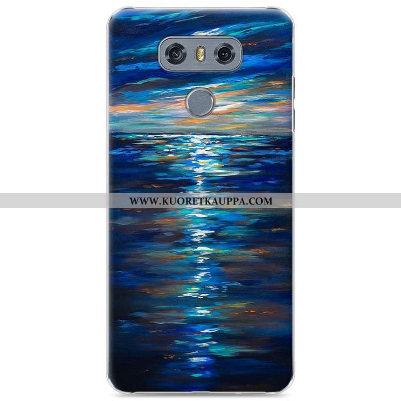 Kuori Lg G6, Kuoret Lg G6, Kotelo Lg G6 Suojaus Sarjakuva Suuntaus Kova Tummansiniset