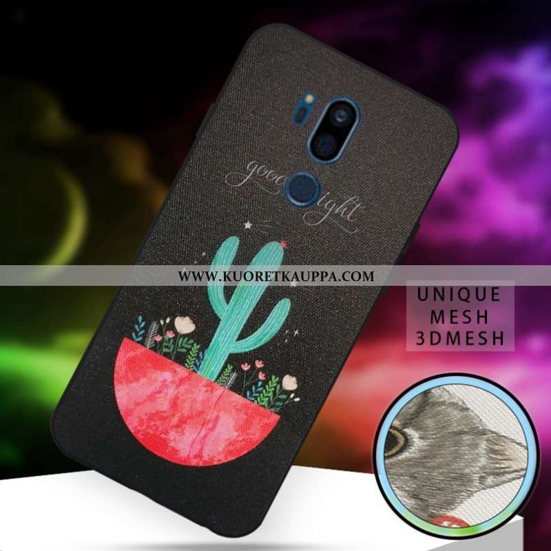 Kuori Lg G7 Thinq, Kuoret Lg G7 Thinq, Kotelo Lg G7 Thinq Ihana Pehmeä Neste L Kissa Valkoinen