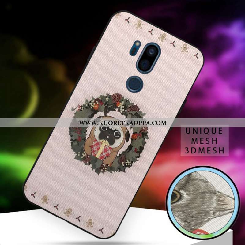 Kuori Lg G7 Thinq, Kuoret Lg G7 Thinq, Kotelo Lg G7 Thinq Ihana Pehmeä Neste L Kissa Valkoinen