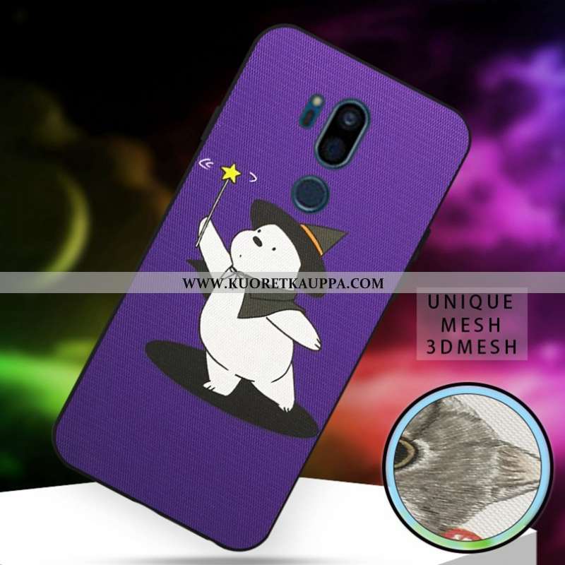 Kuori Lg G7 Thinq, Kuoret Lg G7 Thinq, Kotelo Lg G7 Thinq Ihana Pehmeä Neste L Kissa Valkoinen