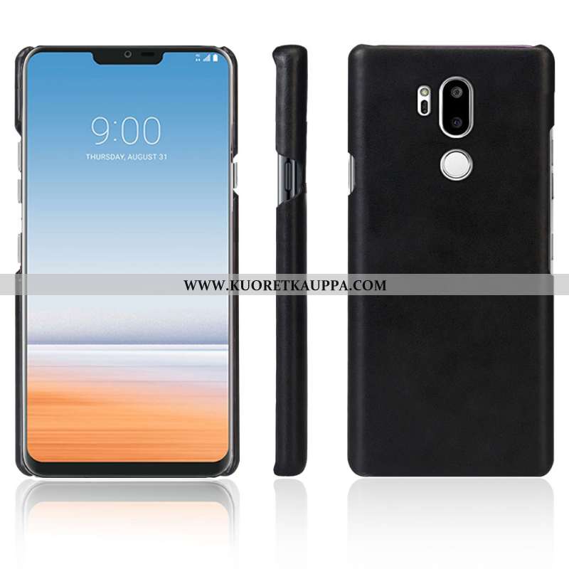 Kuori Lg G7 Thinq, Kuoret Lg G7 Thinq, Kotelo Lg G7 Thinq Nahka Suojaus Murtumaton Puhelimen Tummans