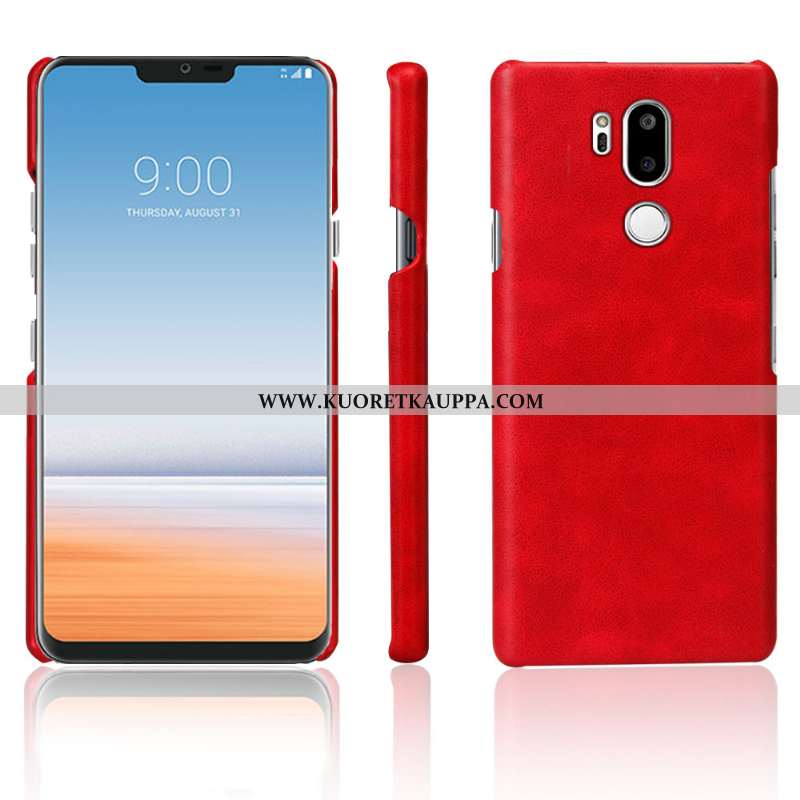 Kuori Lg G7 Thinq, Kuoret Lg G7 Thinq, Kotelo Lg G7 Thinq Nahka Suojaus Murtumaton Puhelimen Tummans